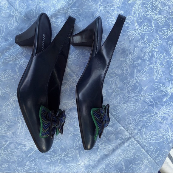 Giorgio Pacini Vintage Bow Slingback Pumps Made in Italy - Picture 8 of 8